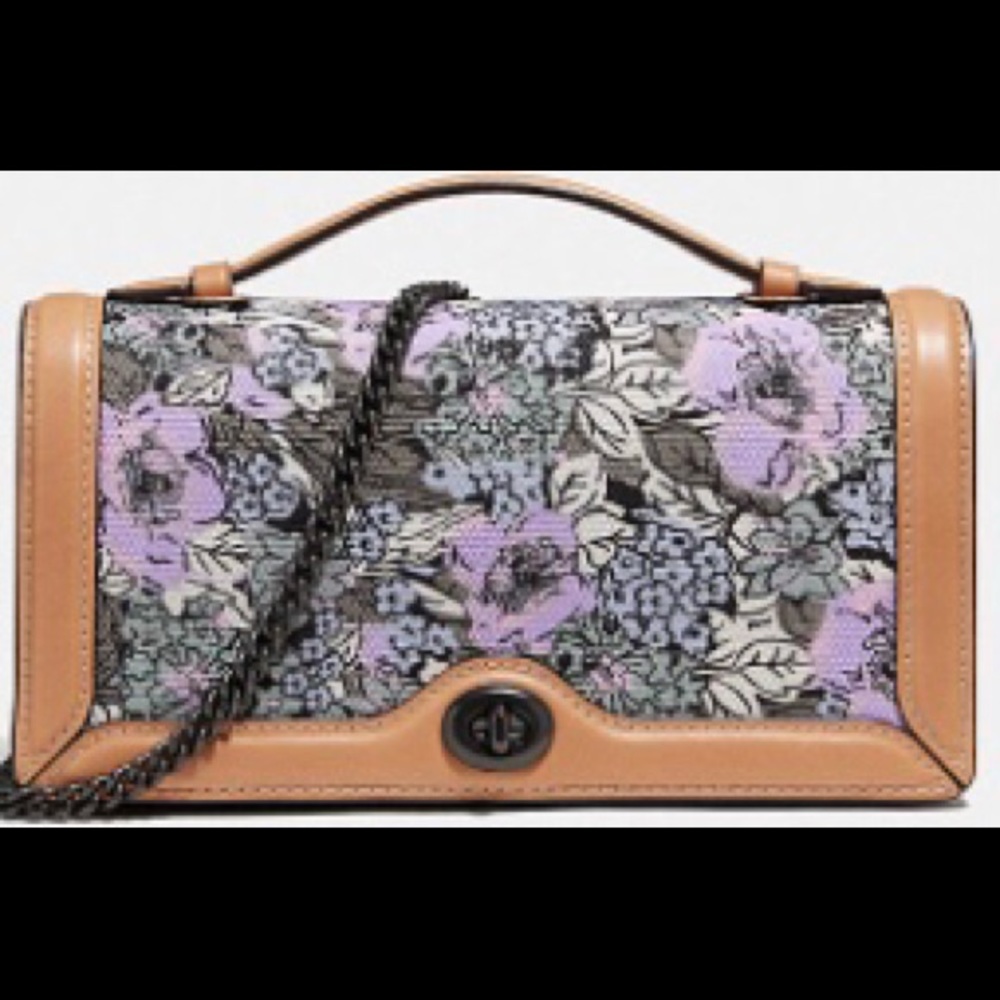 Authentic Coach chain clutch